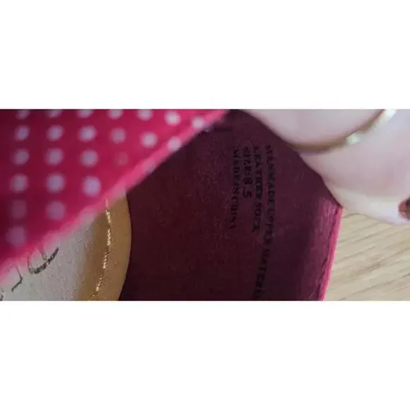 Restricted polka dot flats with bow detail size 8.5 US comfy and stylish - Picture 3 of 3